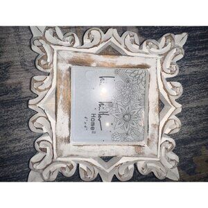 Nicole Miller Ornate White Photo Frame 4x6" – shabby Chic
